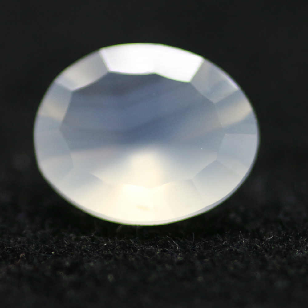 10X8 OVAL CONCAVE MOONSTONE - WHITE