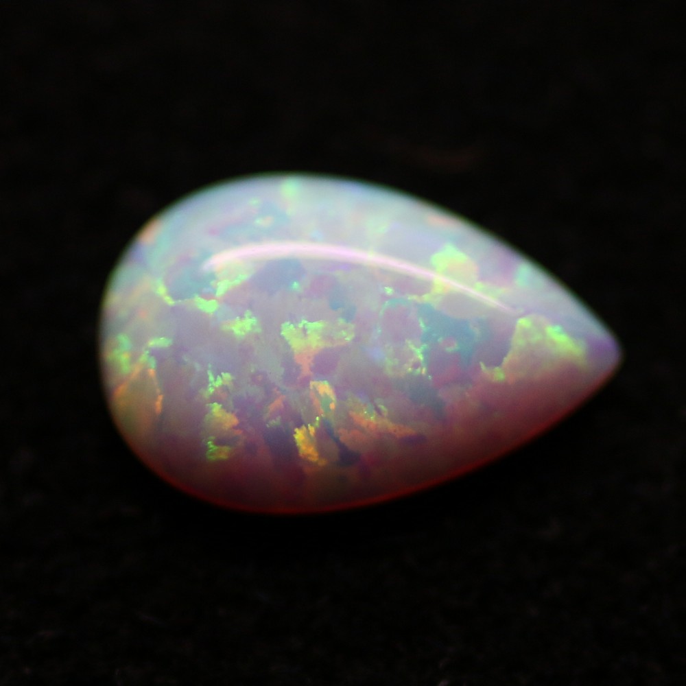 8X6 PEAR SYNTHETIC OPAL WHITE