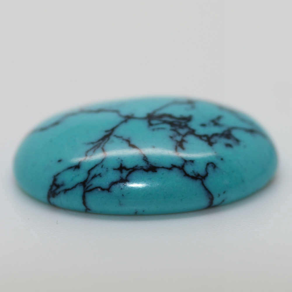 16X12 Matrix Oval Turquoise Reconstructed