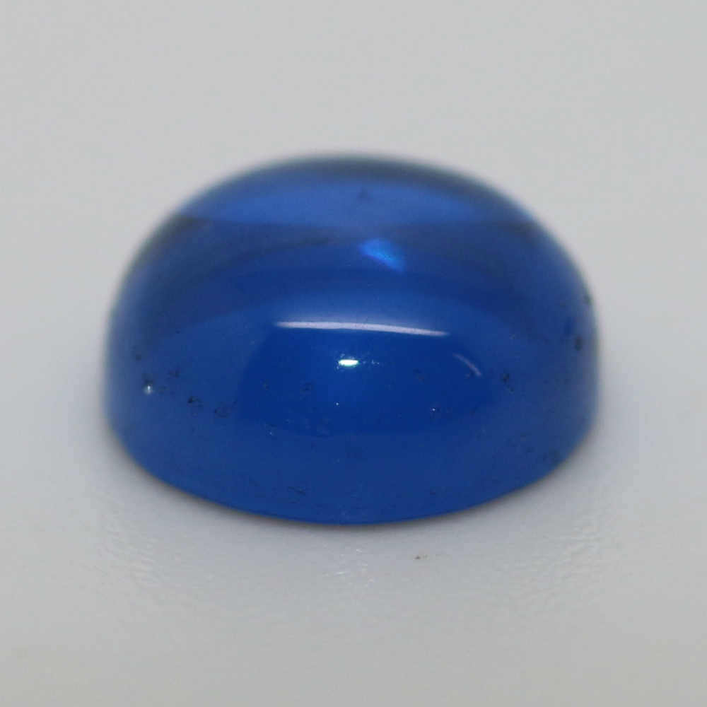 3.5MM ROUND CABOCHON SYNTHETIC BLUE SPINEL