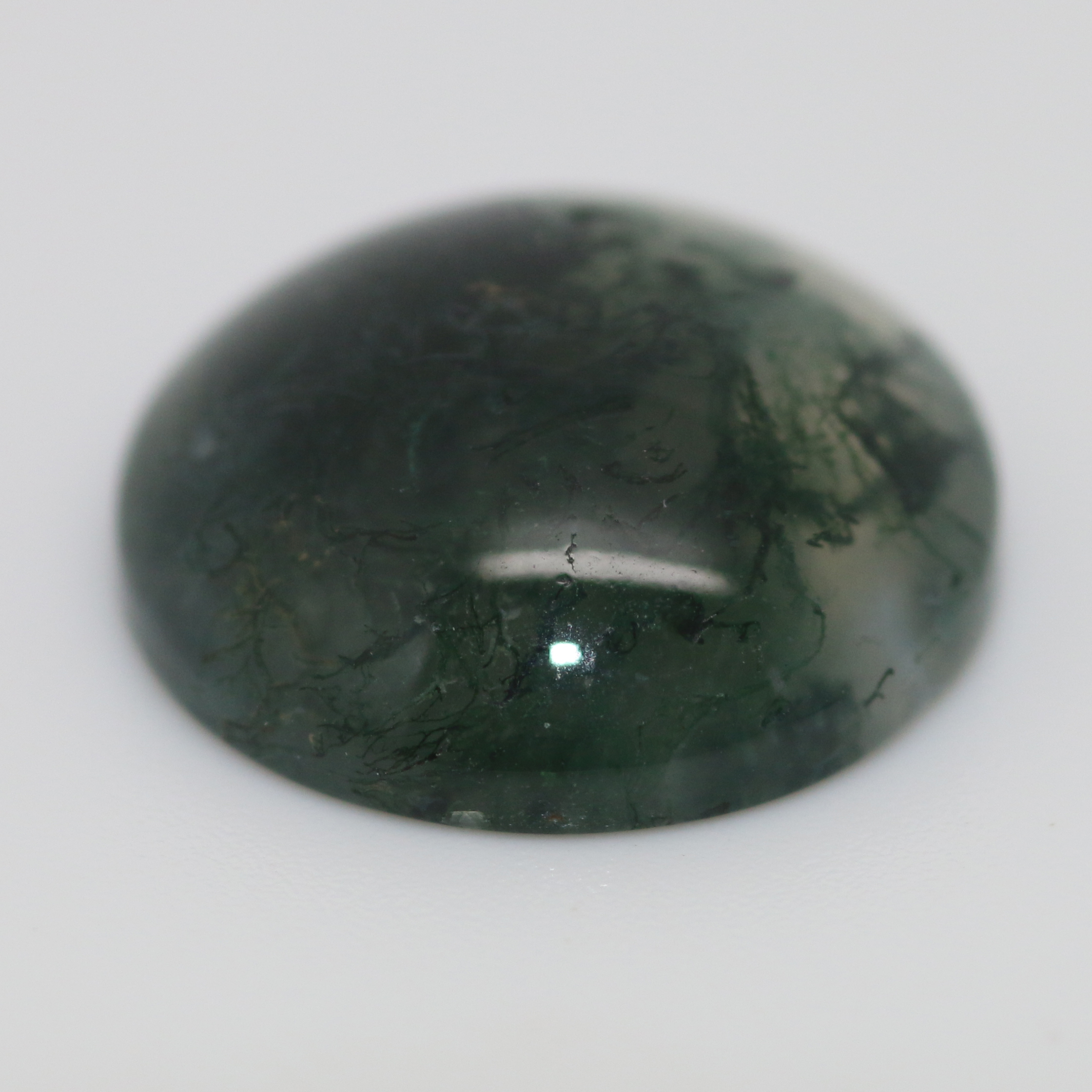 GREEN MOSS AGATE 7MM ROUND