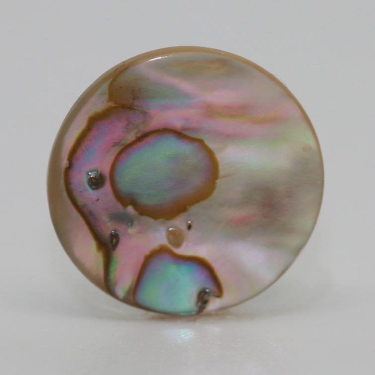 20MM ROUND ABALONE NATURAL