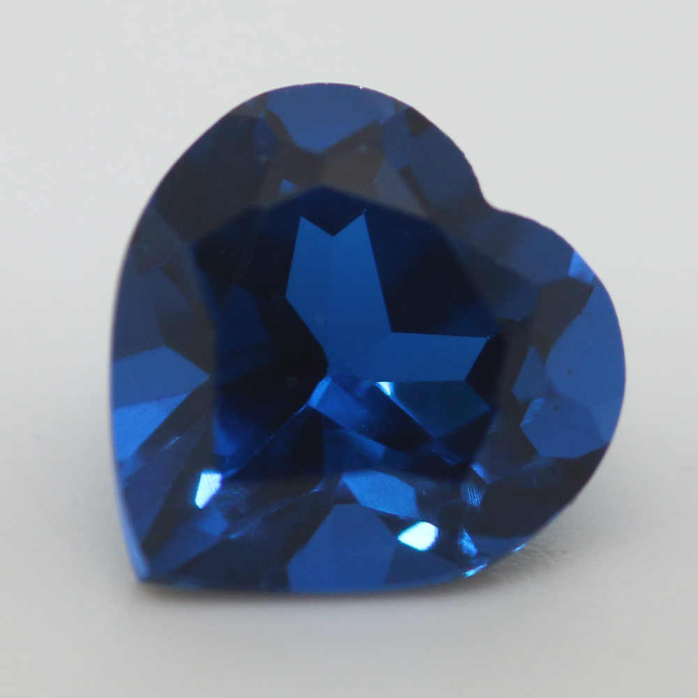 3X3 HEART SYNTHETIC BLUE SPINEL