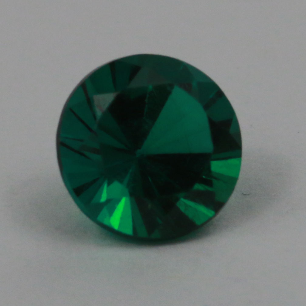 5MM ROUND SYNTHETIC HYDRO THERMAL EMERALD