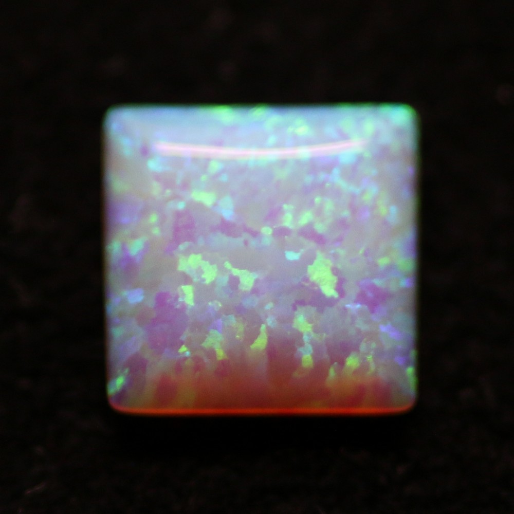 8X8 SQUARE SYNTHETIC OPAL B/GREEN