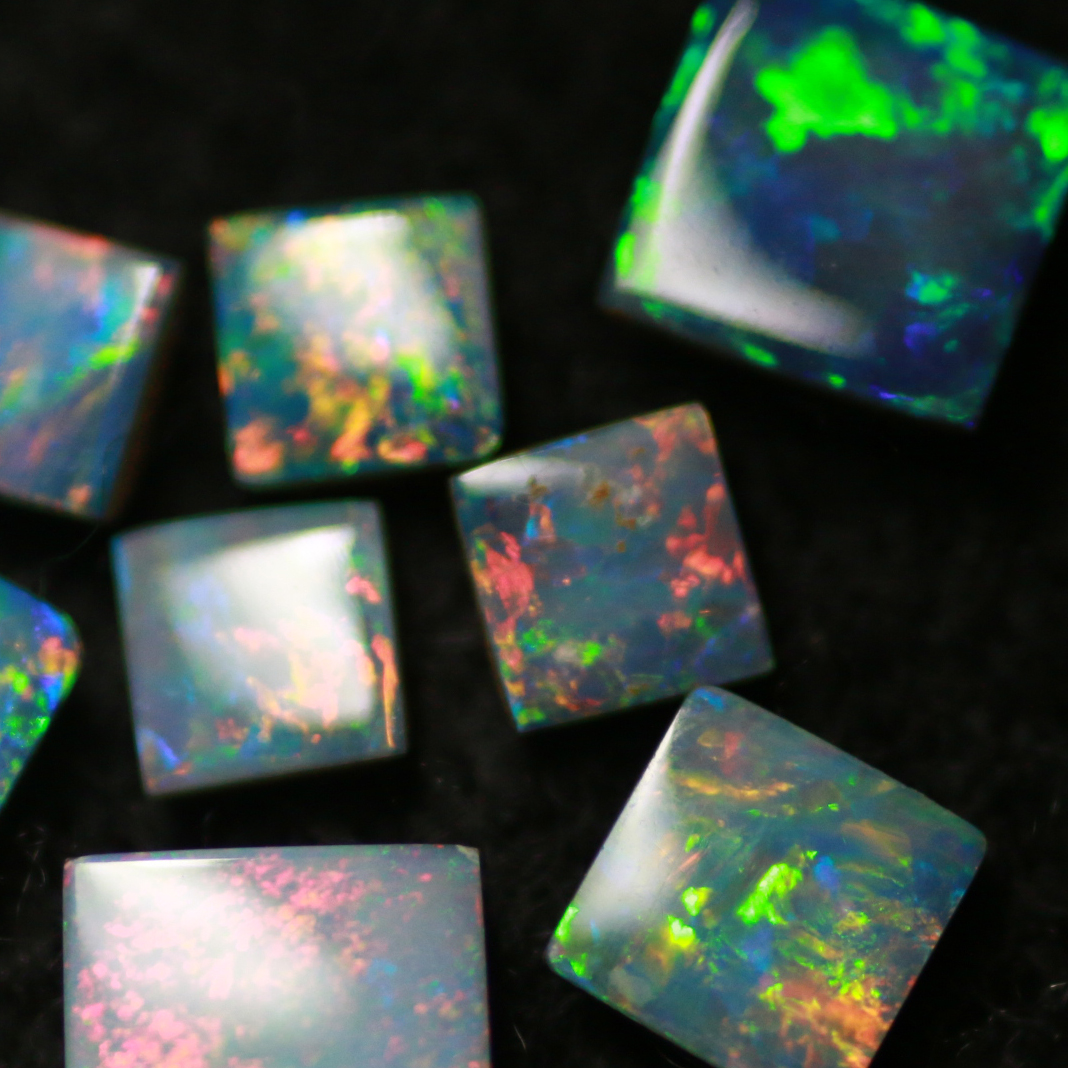 5MM SQUARE OPAL DOUBLET