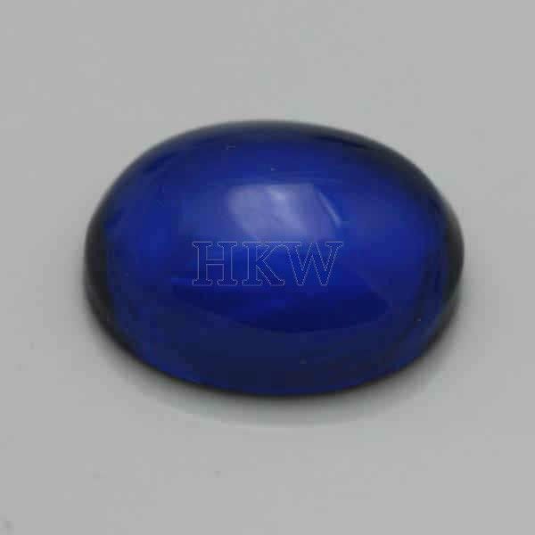 7X5 OVAL CABOCHON SYNTHETIC SAPPHIRE