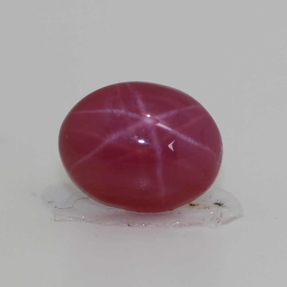 8X6 STAR OVAL SYNTHETIC RUBY