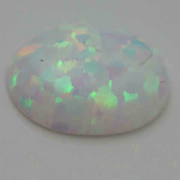 14X12 OVAL SYNTHETIC OPAL WHITE