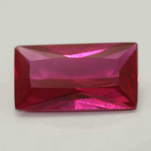 8X4 BAGUETTE/ RADIANT SYNTHETIC RUBY