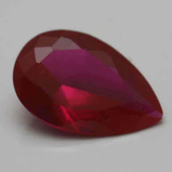 9X6 PEAR SYNTHETIC RUBY