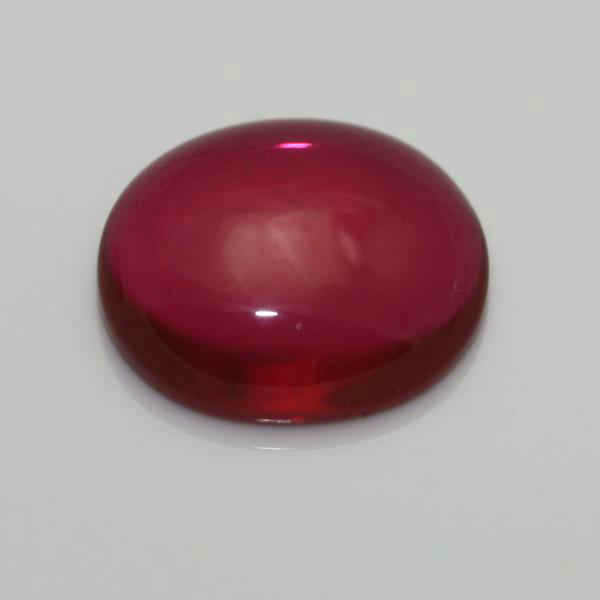 8X6 OVAL CABOCHON SYNTHETIC RUBY