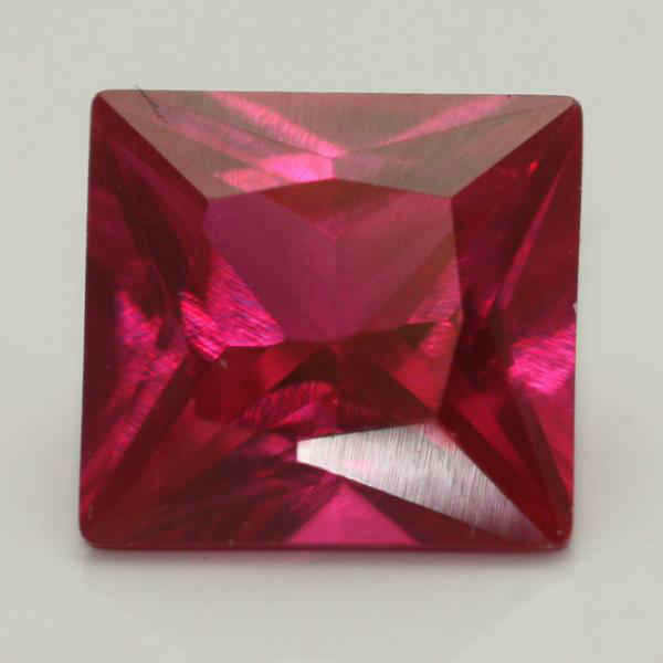5.5X5.5 PRINCESS SYNTHETIC RUBY