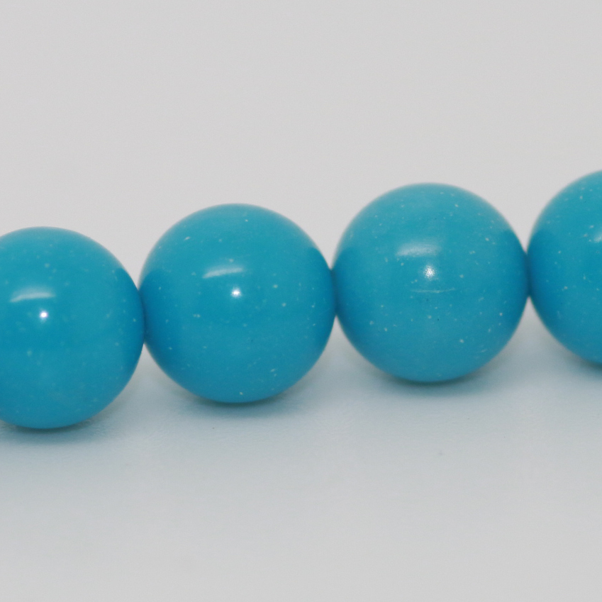 6MM 40CM (APPROX) STRING BEADS TURQUOISE STABILISED